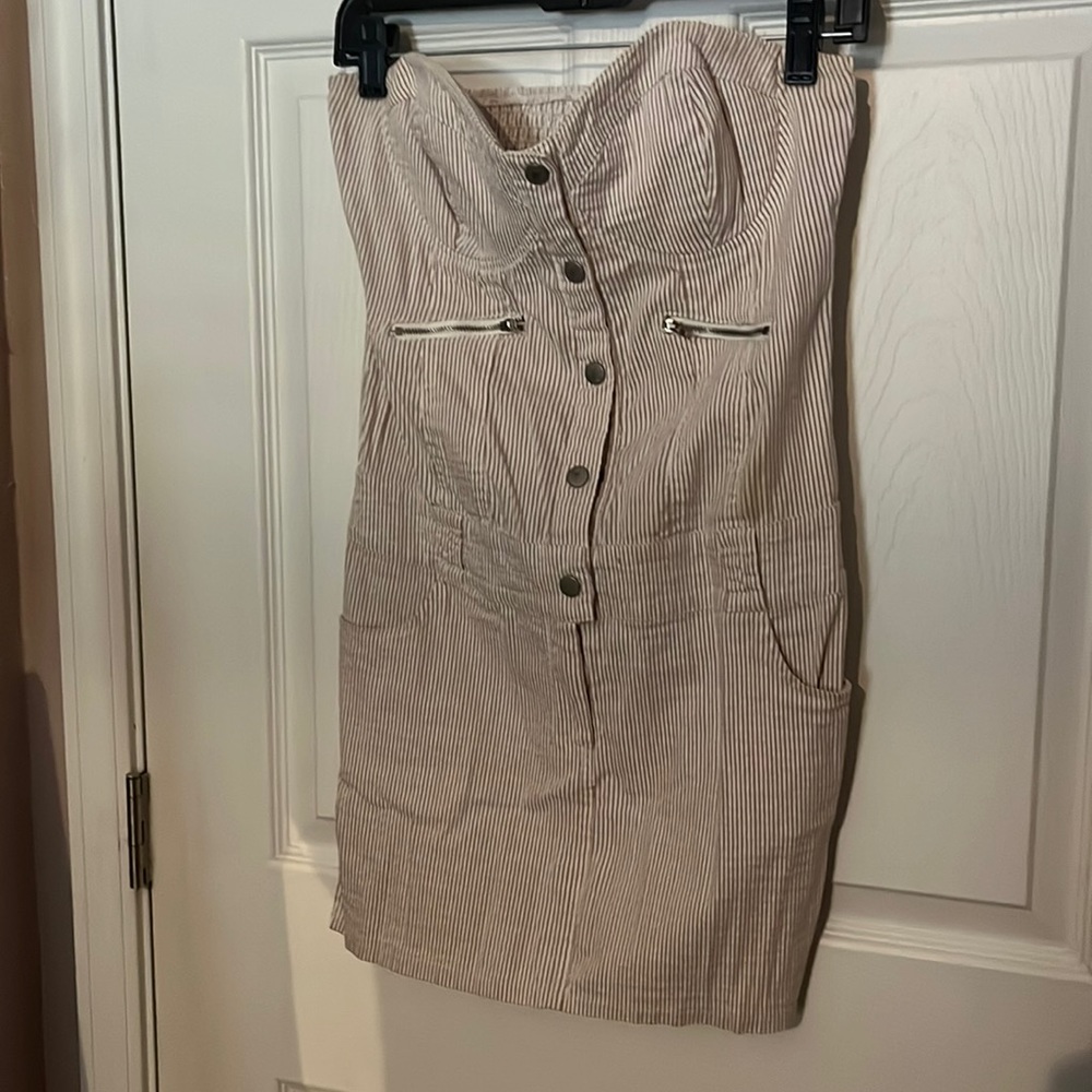 Strapless Casual Dress